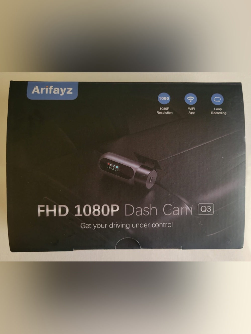 FHD 1080P Dash Cam Q3 - Black